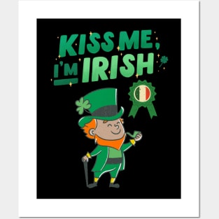 Saint Patricks Day, Kiss Me Im Irish Posters and Art